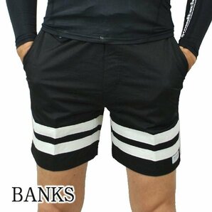 新品未使用 31インチ BANKS/バンクス BALBOA BOARDSHORTS BLACK 男性用 サーフパンツ ボードショーツ サーフトランクス 海パン 水着 メンズの画像1