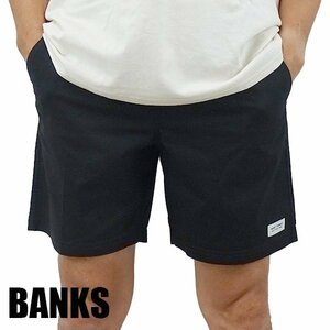 新品未使用 Sサイズ BANKS/バンクス PRIMARY ELASTIC BOARDSHORTS BLACK 男性用 サーフパンツ ボードショーツ 海パン BLK サーフトランクス