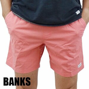 新品未使用 XLサイズ BANKS/バンクス PRIMARY ELASTIC BOARDSHORTS FADED ROSE 男性用 サーフパンツ ボードショーツ サーフ 海パン 水着