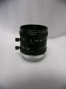 ★美品★ 日本製 Cマウントレンズ 35mm 1:1.9 外径約29mm (Moritex ML-3519？)