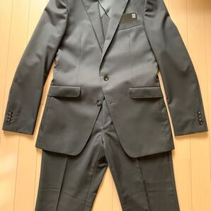 【新品】SUITSELECTスーツセレクト◆スーツ セットアップ◆ブラック黒◆96Y7(細身LLサイズ)◆匿名配送