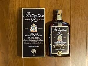 Ballantine's　TWELVE 12年 YEARS OLD VERY OLD SCOTCH WHISKY 75cl　バランタイン　スコッチウイスキー 750ml　経年保管品　古酒