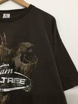 DELTA デルタ REALTREE リアルツリー リアルアニマル 半袖Tシャツ 鹿 メンズXL〜 茶系 アニマルプリント 鹿柄_画像4