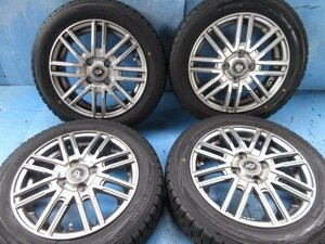 社外アルミ 14×4.5J 4穴 100 155/65R14 2019年　スタッドレス　　4本セット