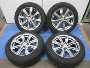 ランチアテーマ 3.0 V6 LS装着 TOORAホイール 4本 タイヤ付 7J×16 +35 4穴 ヨコハマ 205/55R16 ＊個人宅配送不可＊