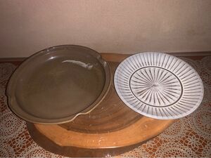 小石原焼き 菓子鉢 大皿 2皿セット ■新品未使用品