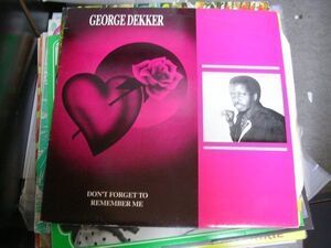 ●Reggae LP●GEORGE DEKKER/DON'T FORGET TO REMEMBER ME