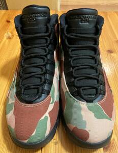 nike air jordan 10 retro(duck camo)大人気ジョーダンシリーズクリーニング済極美品