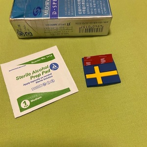 Auslander VOLVO ★Silicone Swedish Flag Tag Emblem★　USDM　アウスランダーボルボ　タグ