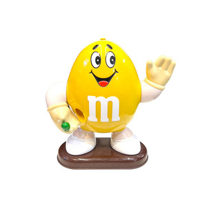 レア 92年製 m＆m's チョコレートディスペンサー イエロー アメリカ雑貨 vintage