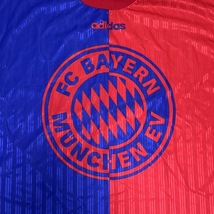 【送料無料】激レア イングランド製 90s adidas FC BAYERN MUNCHEN バイエルン・ミュンヘン ゲームシャツ vintage 古着 ユニフォーム_画像3