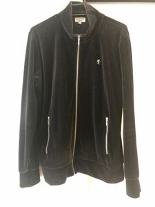 【美品】 90s Gymphlex ジムフレックス ベロアジャージ 黒 M