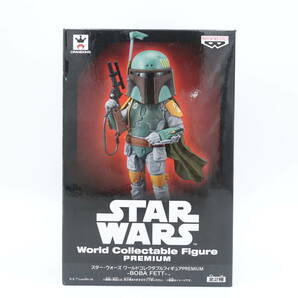 〇スター・ウォーズ ワールドコレクタブルフィギュアPREMIUM BOBA FETT ボバ・フェット Aタイプ/未開封/バンプレスト/2-2069の画像1