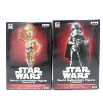 〇スター・ウォーズ ワールドコレクタブルフィギュアPREMIUM/C-3PO(A New Hope)/CAPTIN PHASMA /未開封/セット/バンプレスト/2-2071_画像1