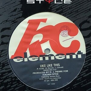 KC Element - Like Like This（★盤面極上品！）
