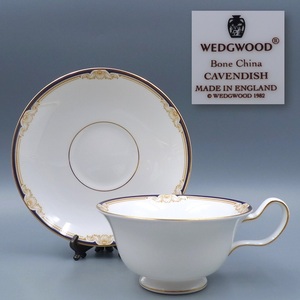 希少 廃盤品 1982年 ウェッジウッド WEDGWOOD キャベンディッシュ ティーカップ&ソーサー コーヒーカップ CAVENDISH