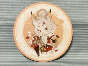 陰陽師本格幻想RPG グラッテ限定 非売品コースター 紙舞 アニメイトカフェ Gratte