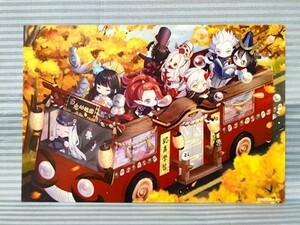 本格幻想RPG陰陽師 プリンセスカフェ限定 非売品ポストカード 晴明 酒呑 茨木 黒無常 白無常 荒川の主 金魚姫 新宿マルイ イラストカード