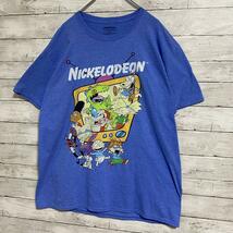 【入手困難】nickelodeon ニコロデオン Tシャツ XLサイズ　ビッグプリント　ゆったり　キャラクター　一点物　レア　半袖　海外　輸入_画像3