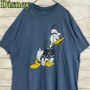 【入手困難】Disney ディズニー　ドナルド　Tシャツ　2XLサイズ　半袖　海外　一点物　キャラクター　オーバーサイズ　ディズニーランド