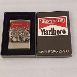 ◆◇#6109 【希少】ZIPPO マルボロ アドベンチャーチーム（ジープ）marlboro メタル ジッポ 未使用 箱付 火花確認済◇◆の画像1