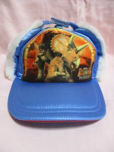 * dinosaur King hat 52. earmuffs attaching new goods prompt decision cap light blue ski skate *