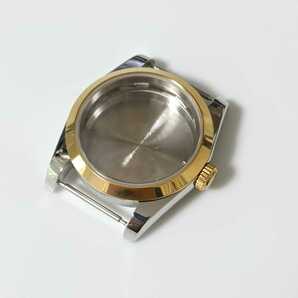 36mm ノンデイト 腕時計 ケース ゴールド プレーンベゼル 【対応ムーブメント】SEIKO NH35/NH36/4R35/4R36 セイコー