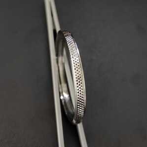 腕時計 修理交換用 社外部品 316L ステンレスベゼル 逆回転防止 シルバー【対応】セイコー ダイバー SKX007/009/011 SRPD SEIKO