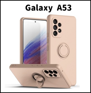 Galaxy A53 カラーリング スマホケース ピンク