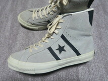 超希少 国産 CONVERSE JACKSTAR RETRO HI コンバース ジャックスター ハイ スエード グレー US7.5 / 26㎝ MADE IN JAPAN 日本製_画像2