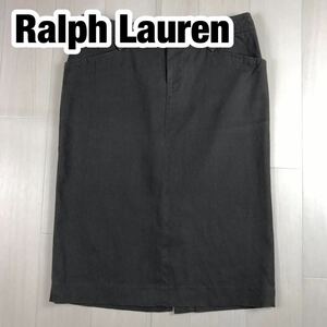 Ralph Lauren ラルフローレン 膝丈スカート レディース 台形 ダークグレー 11 L
