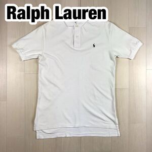 Ralph Lauren ラルフローレン 半袖 ポロシャツ ユースサイズ 170 ホワイト 刺繍ポニー