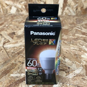 未使用Panasonic LED電球プレミアX 60形 電球色 [jgg]