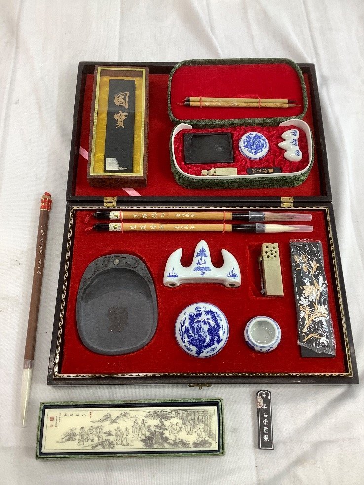 中国美術 硯 大型 約11.3kg 古美術 文房具 墨硯 書道具 すずり