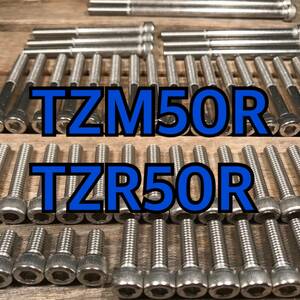 ステンレス製 TZM50R TZR50R 4KJ 4EU 左右エンジンカバーボルト 合計15本