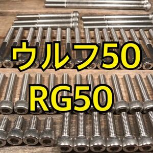 ステンレス製 ウルフ50 RG50 NA11A 左右エンジンカバーボルト 合計19本