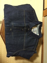 未使用　LEVI'S　 MADE & CRAFTED　メイド&クラフテッド TYPE II WORN トラッカー　RIGID　SIZE：XL（日本：XXL）中国製（生地：日本製）_画像3