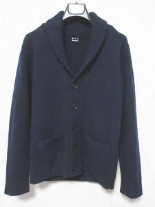 Three dots Three Dots cardigan knitted cashmere . men's navy blue irmri kn789