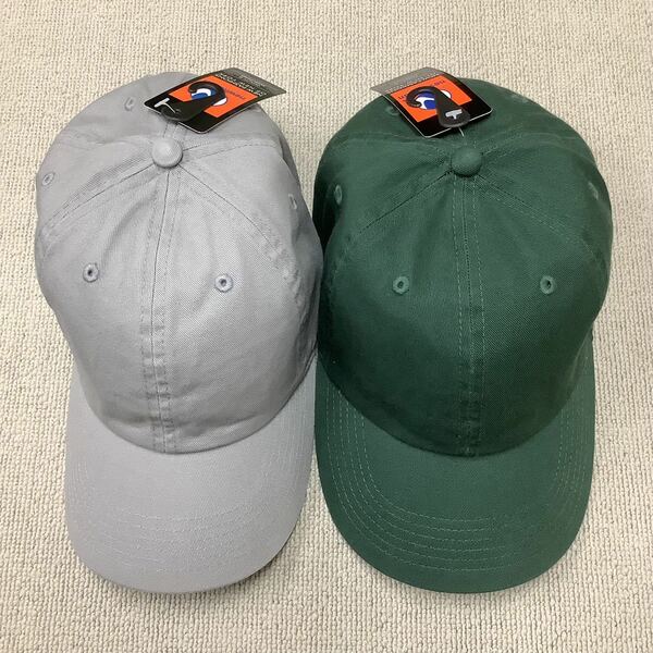 新品 ニューハッタン キャップ 帽子 cap レディースメンズ兼用 グレー ダークグリーン 2個セット