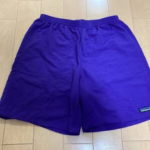 S 希少 18’ バギーズ ロング 7インチ パープル 紫 美品 Patagonia パタゴニア baggies long shorts