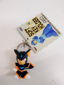 ロックマン　ソフトキーホルダーフィギュア　フォルテ　未使用　人形ドールマスコットぬいぐるみミニチュア　CAPCOMカプコンゲームキャラ