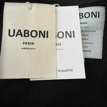 逸品EU製＆定価5万◆UABONI*Paris*トレーナー*ユアボニ*パリ発◆米国産コットン お洒落 個性 透かし スマイル柄 日常着 レジャー M/46_画像7