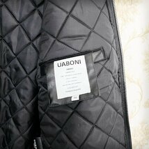 最高峰EU製＆定価11万◆UABONI*ユアボニ*フライトジャケット*フランス*パリ発◆中綿入り 横須賀 高級刺繍 PUレザー スカジャン MA-1 XL/50_画像9