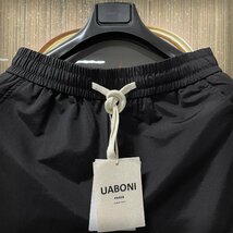 最高級EU製＆定価4万◆UABONI*Paris*チノパン*ユアボニ*パリ発◆上質 吸汗速乾 薄手 ズボン スウェットパンツ アウトドア カジュアル L/48_画像3