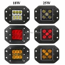 車 汎用 LED ワーク ランプ フラッシュ オフロード スポットライト 18W SUV 4WD ATV トラック ピックアップ 外装 カスタム_画像2