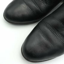 ジェオックス ショートブーツ 呼吸する靴 ローヒール サイドジップ シンプル 24cm相当 シューズ 黒 レディース 38サイズ ブラック GEOX_画像2