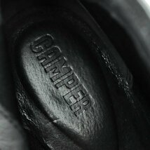 カンペール ショートブーツ レザー サイドジップ ブロックヒール ブランド シューズ 靴 レディース 37サイズ ブラック CAMPER_画像3