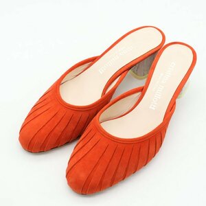  Christie na*mi Lotte . mules original leather made in Italy sandals shoes brand lady's 36.5 size orange Cristina Millotti