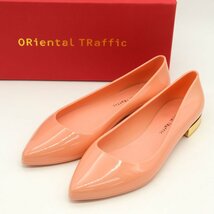 オリエンタルトラフィック パンプス ポインテッドトゥ ローヒール シューズ シンプル 靴 レディース 37サイズ ピンク Oriental Traffic_画像1