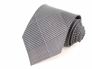 Moskino Brand Tie Check Pattern Chidori Men's Black Moschino